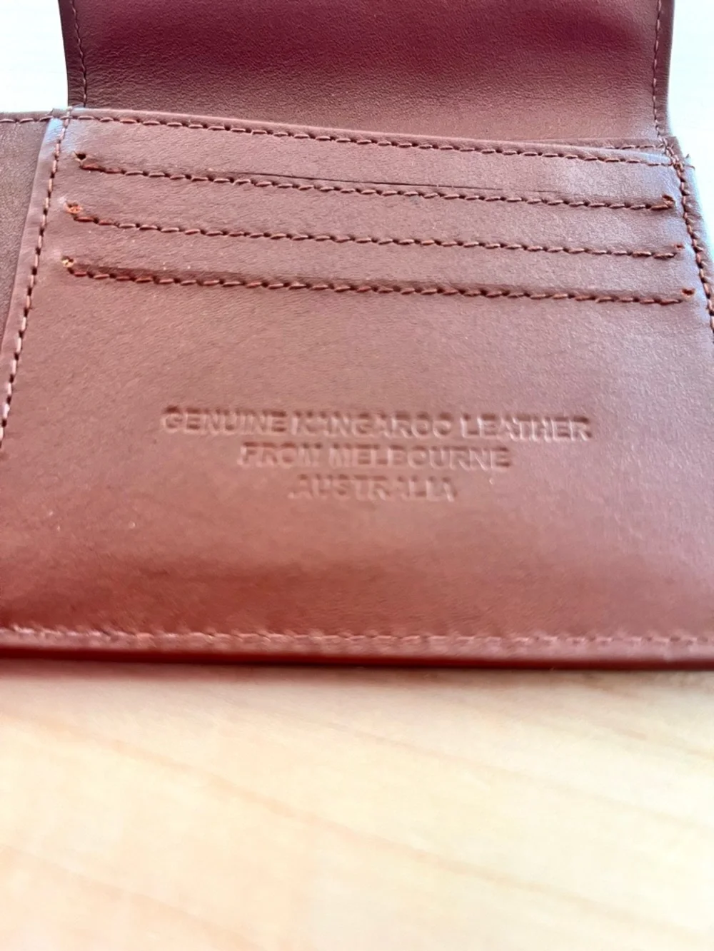 kangaROOS Black Kangaroo Leather Wallet